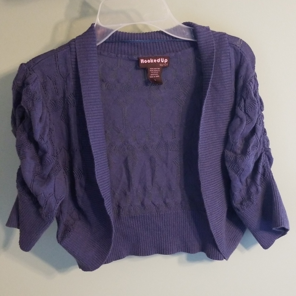 ⚘4 for $24⚘Hooked Up Cropped Cardigan size L